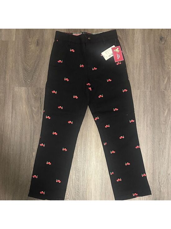 Gymboree Other - Gymboree Black Pants with Red Car Embroidery size 7